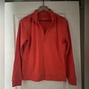 Vineyard Vines coral quarter zip